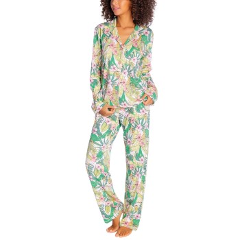 PJ Salvage Playful Prints Pyjama Grøn blomstret Large Dame