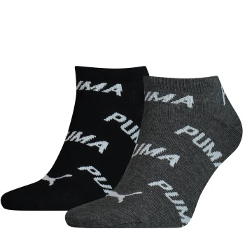 Puma Strømper 2P BWT Sneaker Sock Sort/Grå Str 43/46