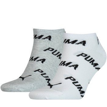 Puma Strømper 2P BWT Sneaker Sock Hvid/Grå Str 43/46