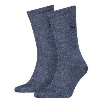 Puma Strømper 2P Classic Socks Jeansblå Str 47/49 Herre