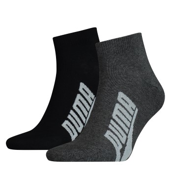 Puma Strømper 2P Lifestyle Quarter Sock Sort Str 39/42