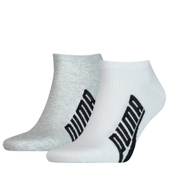 Puma Strømper 2P Lifestyle Sneaker Sock Hvid/Grå Str 35/38