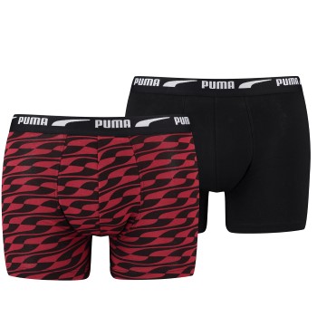 Puma 2P Men Formstrip Boxer Rød bomuld X-Large Herre