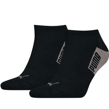 Puma Strømper 2P Men Logo Block Sneaker Socks Sort/brun Str 39/42 Herre