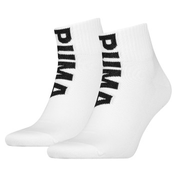 Puma Strømper 2P Men Logo Quarter Socks Hvid Str 39/42 Herre