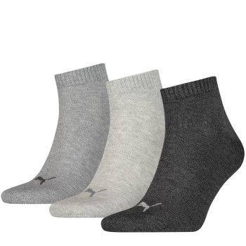 Puma Strømper 3P Quarter Socks Grå Str 39/42