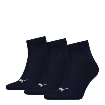 Puma Strømper 3P Quarter Socks Marineblå Str 35/38