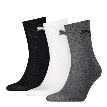 Puma Strømper 3P Short Crew Unisex Socks Flerfarvet Str 39/42