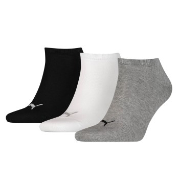 Puma Strømper 3P Sneaker Socks Sort/Grå Str 39/42