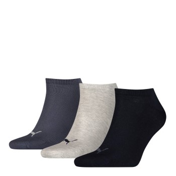 Puma Strømper 3P Sneaker Socks Marineblå/Grå Str 39/42