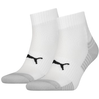 Puma Strømper 2P Sport Cushioned Quarter Socks Hvid Str 39/42