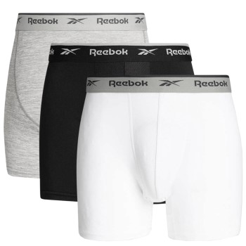 Reebok 3P Ainslie Sports Trunk Sort/Grå polyester Small Herre