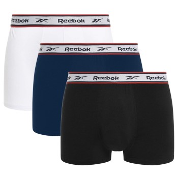 Reebok 3P Barlow Sports Trunk Sort/Marine/Hvid bomuld X-Large Herre