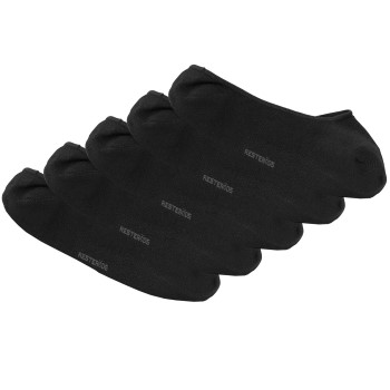 Resteröds Strømper 5P Bamboo Invisible Socks Sort Str 40/45 Herre