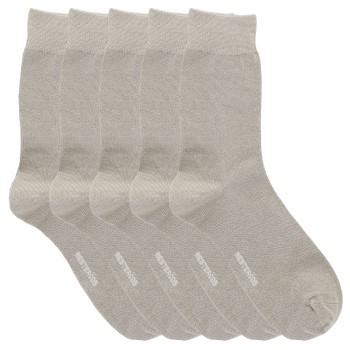 Resteröds Strømper 5P Bamboo Socks Beige Str 40/45 Herre