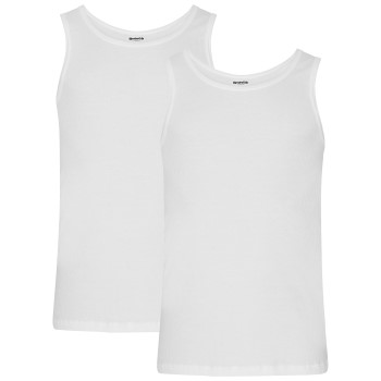 Resteröds 2P Organic Cotton Tank Top Slim Fit Hvid økologisk bomuld Medium Herre