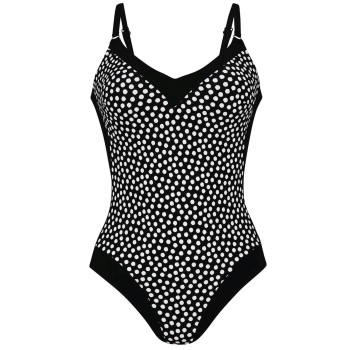 Rosa Faia Summer Dot Swimsuit Sort/Hvid C 44 Dame