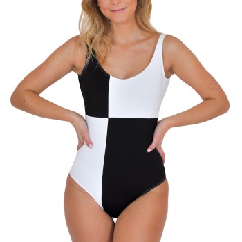 Saltabad Jackie Swimsuit Sort mønstret polyester 38 Dame