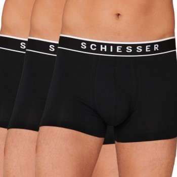 Schiesser 3P 95-5 Organic Cotton Rio Boxer Sort Large Herre