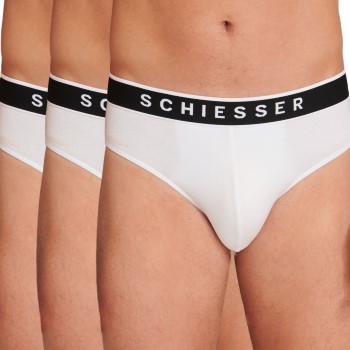 Schiesser 3P 95-5 Organic Cotton Rio Brief Hvid bomuld Medium Herre