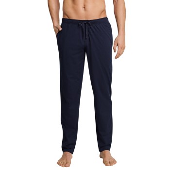 Se Schiesser Mix and Relax Jersey Lounge Pants Mørkblå bomuld Small Herre ved Timarco