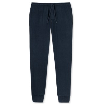 Se Schiesser Mix and Relax Lounge Pants With Cuffs Mørkblå bomuld X-Large Herre ved Timarco