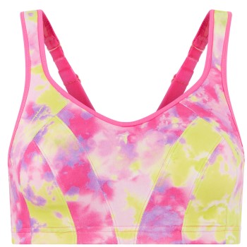 Shock Absorber Bh Active MultiSports Support Bra Rosa Mønster  C 80 Dame