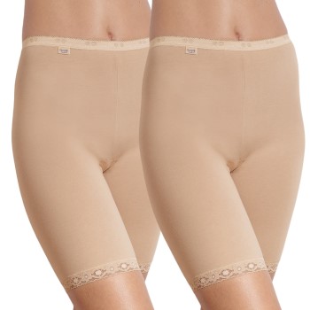 Sloggi Trusser 2P Kvinder Basic Long Beige bomuld 50 Dame