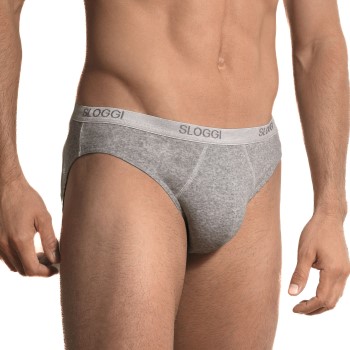 Sloggi For Men Basic Mini Grå bomuld Large Herre