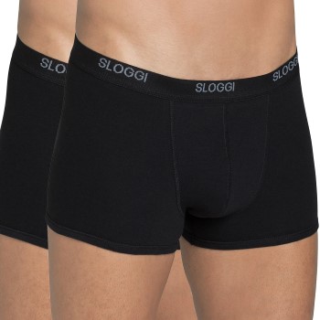 Sloggi 2P For Men Basic Short Sort bomuld Small Herre