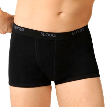 Sloggi For Men Basic Shorts Sort bomuld Large Herre