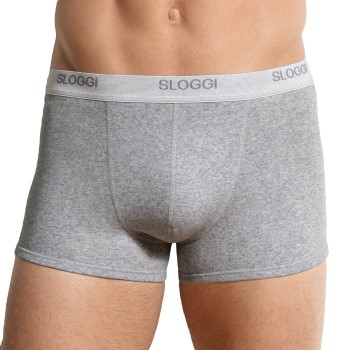 Sloggi For Men Basic Shorts Grå bomuld Small Herre