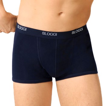 Sloggi For Men Basic Shorts Marineblå bomuld Large Herre