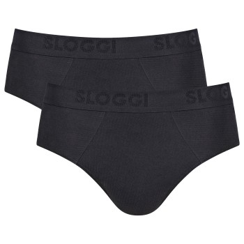 Sloggi 2P Men FREE Evolve Brief Sort økologisk bomuld Medium Herre