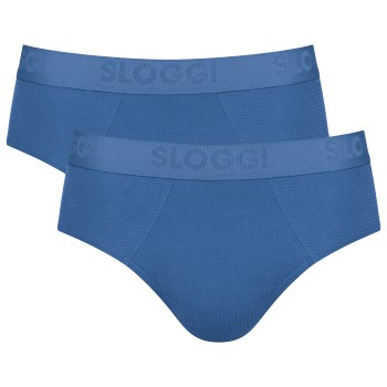 Sloggi 2P Men FREE Evolve Brief Blå økologisk bomuld Large Herre