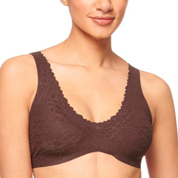 Sloggi Bh ZERO Feel Lace 2.0 Bralette Brun Large Dame