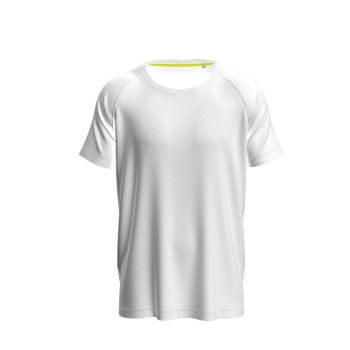 Stedman Active 140 Raglan For Men Hvid polyester Medium Herre