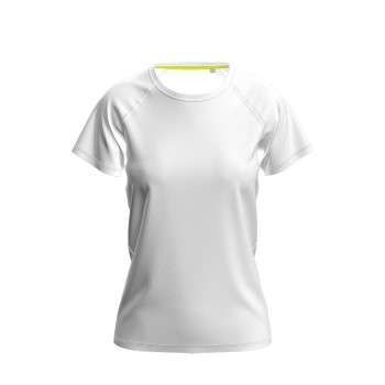 Se Stedman Active 140 Raglan For Women Hvid polyester Small Dame ved Timarco