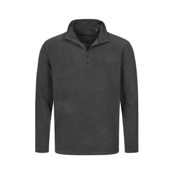 Stedman Active Fleece Half-Zip For Men Grå polyester Medium Herre