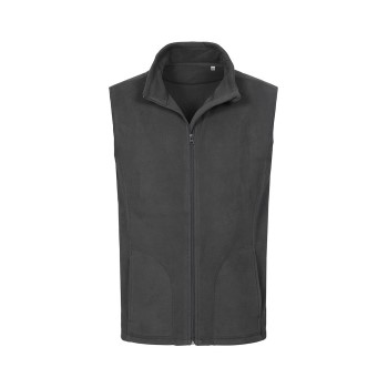 Stedman Active Fleece Vest For Men Grå polyester Large Herre