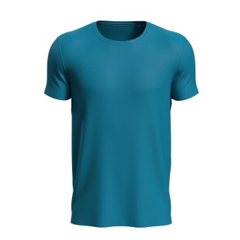 Se Stedman Active Sports-T For Men Blå polyester Large Herre ved Timarco