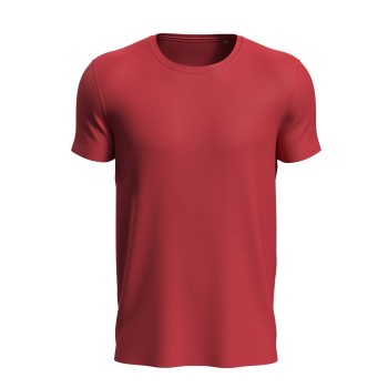 Stedman Active Sports-T For Men Rød polyester Large Herre