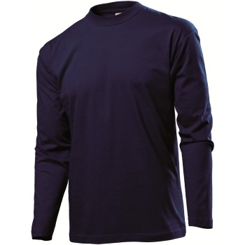 Stedman Classic Long Sleeve Men Mørkblå bomuld Large Herre