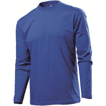 Se Stedman Classic Long Sleeve Men Kongeblå bomuld Small Herre ved Timarco