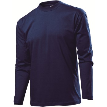 Stedman Classic Long Sleeve Men Marineblå bomuld Small Herre