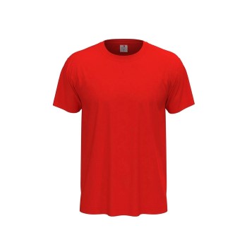 Se Stedman Classic Men T-shirt Rød bomuld Small Herre ved Timarco