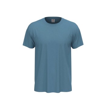 Se Stedman Classic Men T-shirt Lyseblå bomuld Medium Herre ved Timarco