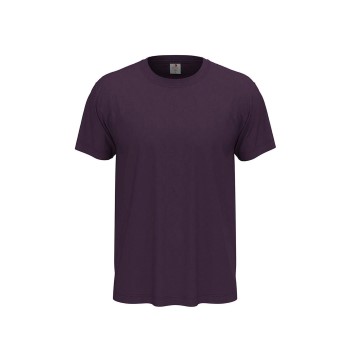 Se Stedman Classic Men T-shirt Mørkelilla bomuld Small Herre ved Timarco