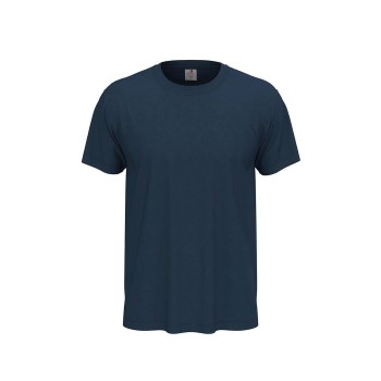 Se Stedman Classic Men T-shirt Marineblå bomuld Medium Herre ved Timarco