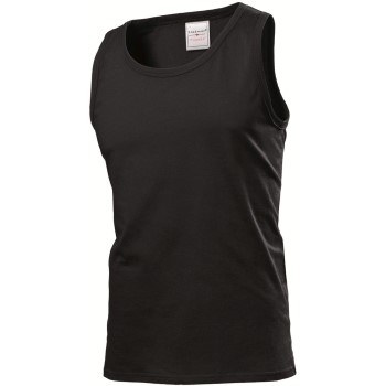 Se Stedman Classic Tank Top Men Sort bomuld Small Herre ved Timarco